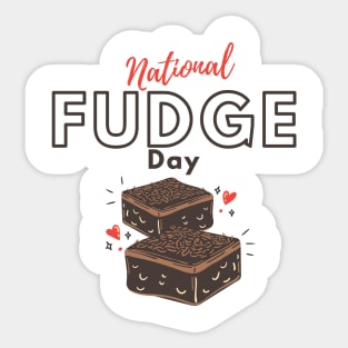 National Fudge Day Sticker